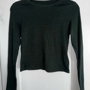 Women’s Old Navy Long-Sleeve Top In Dark Green